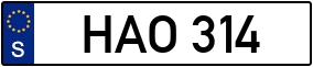 Trailer License Plate